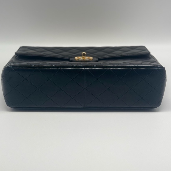 SOLD Chanel Jumbo Single Flap Shoulder Bag with Black Interior Series (96-97) - Picture 13 of 16